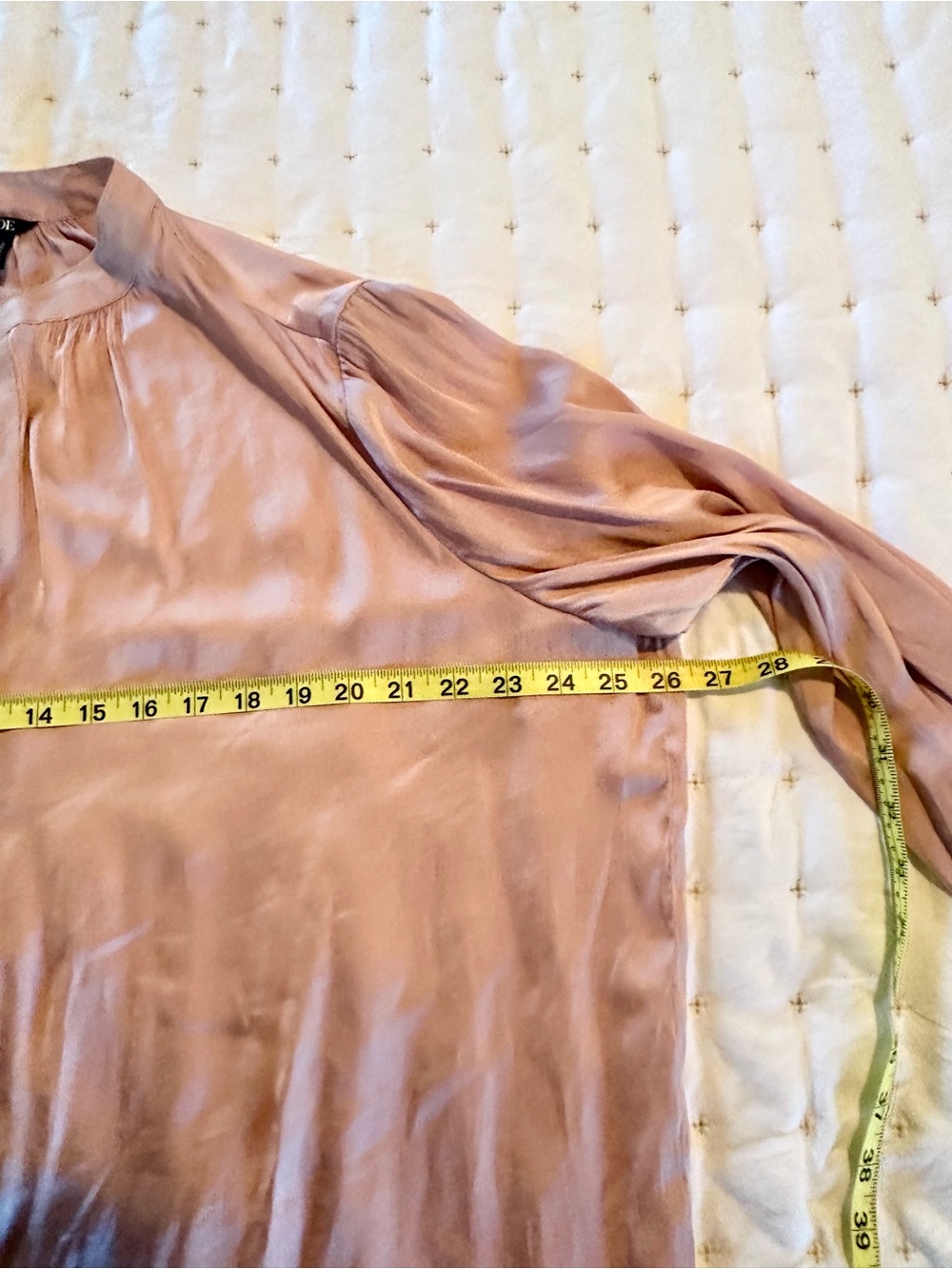 Nic & Zoe Rose Pink Satin Button Front Blouse 1X - Picture 5 of 12
